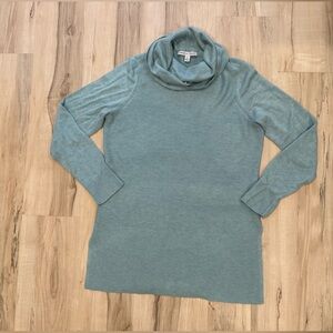 Adrienne Vittadini Light Blue Cowl Neck Sweater
